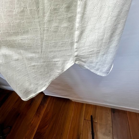 Miss Elaine Classics Nightgown Med Light Mint Knit Short Sleeve Lace Embroidered - Picture 9 of 14